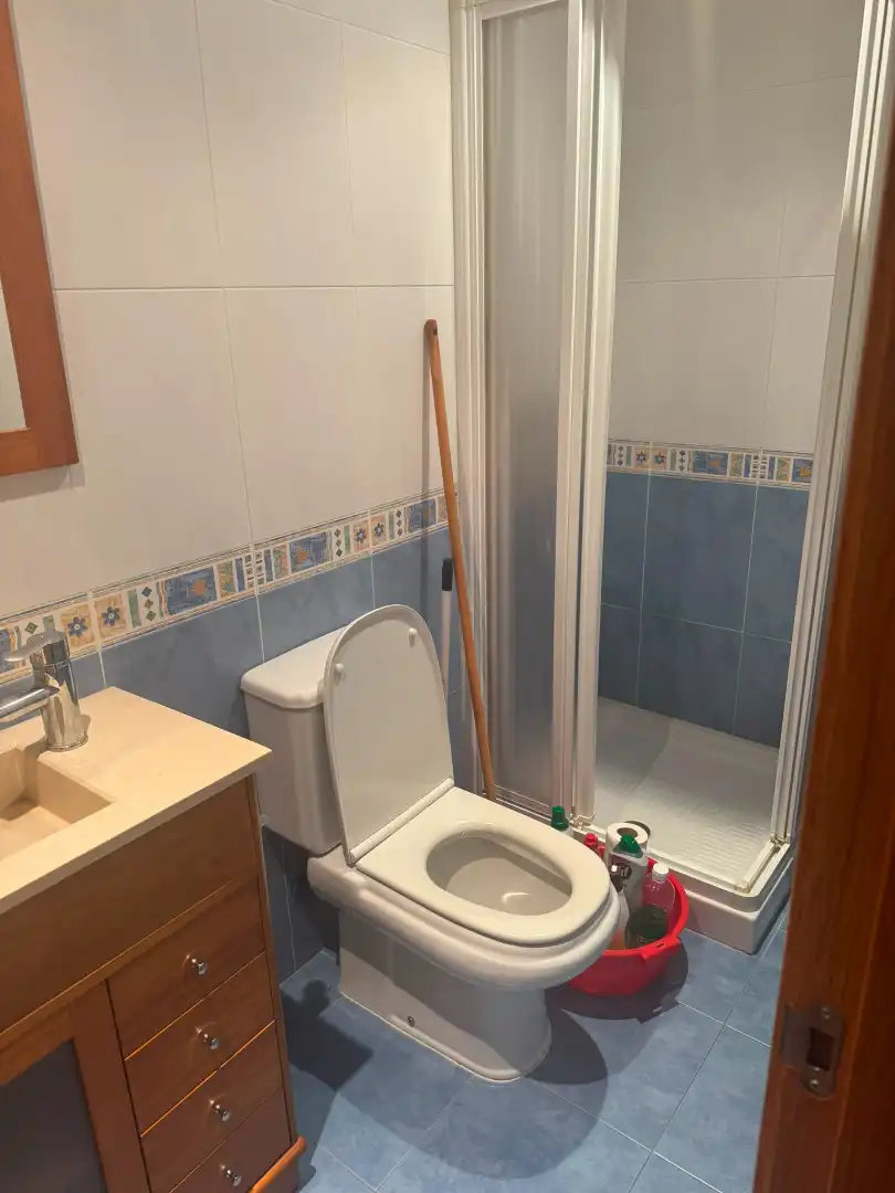 Bathroom of Flat for rent in Santiago de Compostela   with Parquet flooring, Furnished and Oven