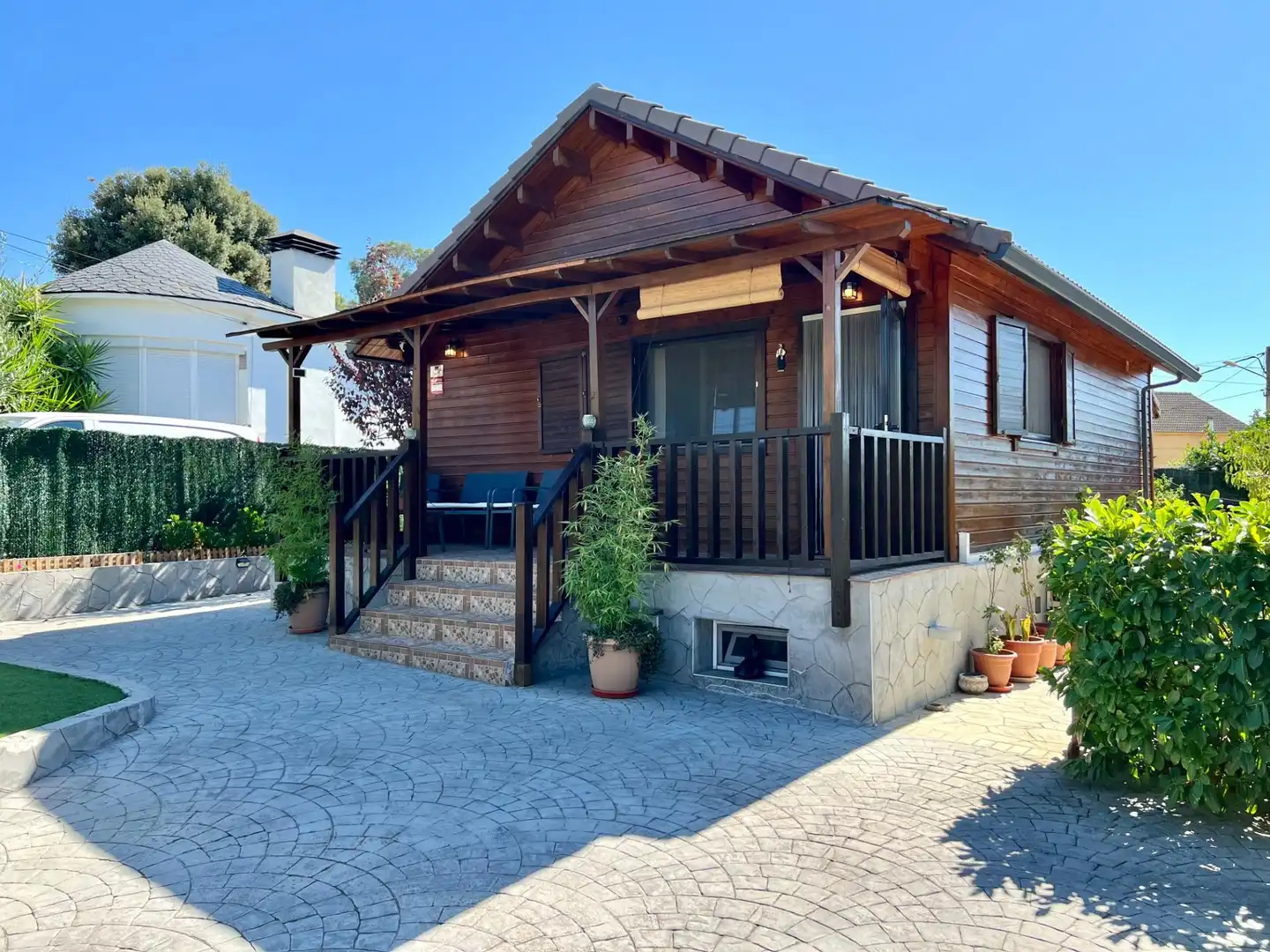 Vista exterior de Casa o chalet en venta en Cànoves I Samalús con Aire acondicionado, Calefacción y Jardín privado