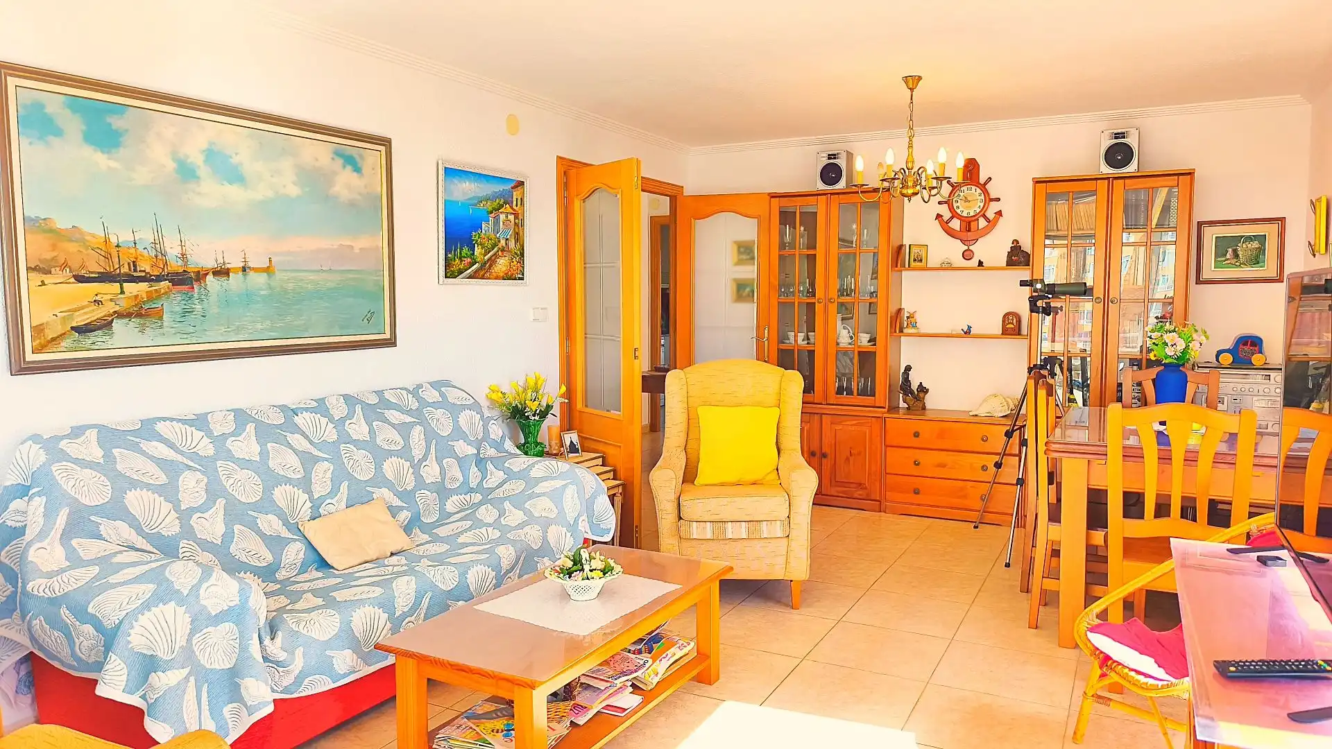 Living room of Flat for sale in El Campello  with Heating, Terrace and Swimming Pool
