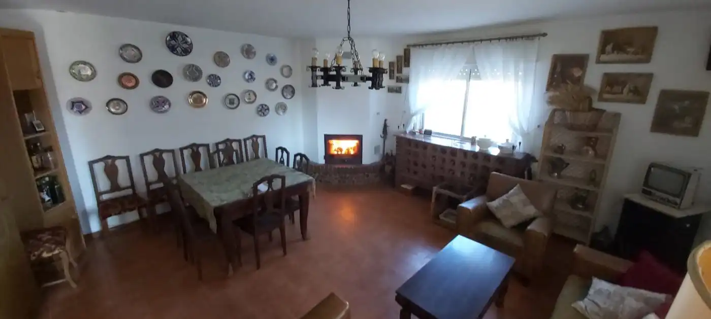 Sala de estar de Finca rústica en venta en Grijota con Piscina