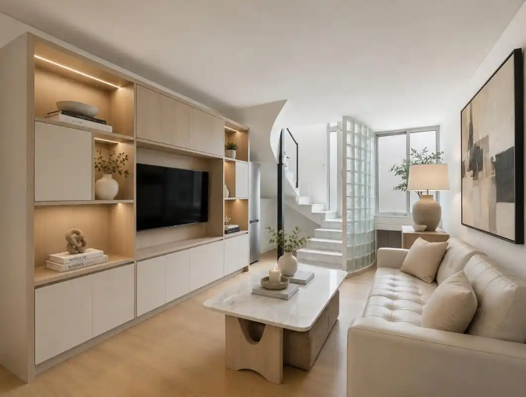 Sala d'estar de Dúplex en venda en Barcelona amb Aire condicionat, Calefacció i Terrassa