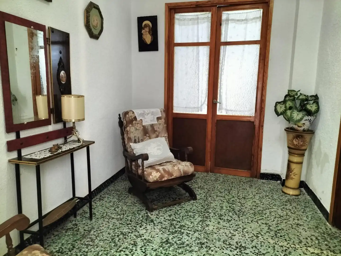 Sala de estar de Finca rústica en venta en Bicorp con Terraza