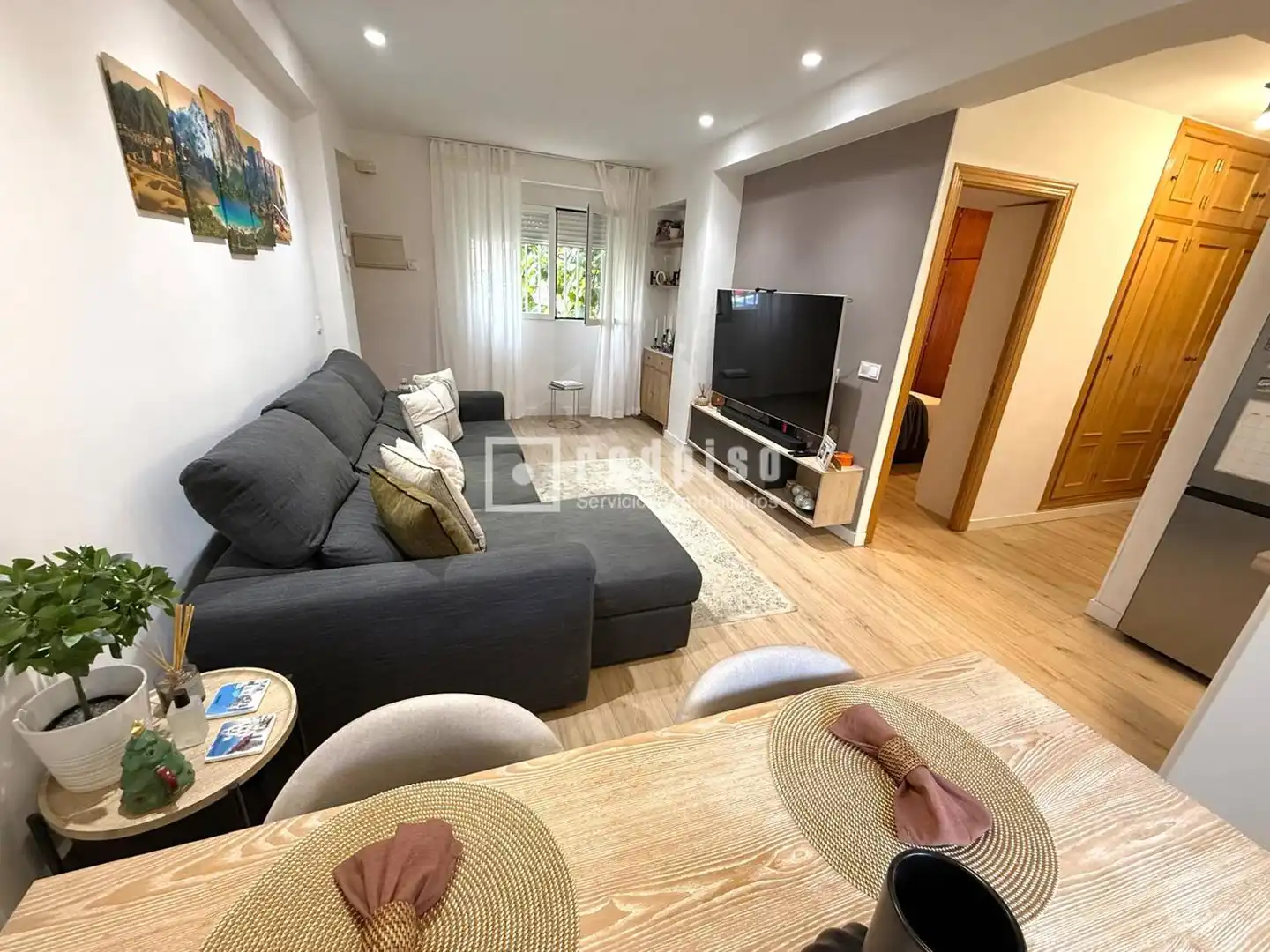 Wohnzimmer von Wohnung zum Verkauf in Madrid mit Klimaanlage, Heizung und Privatgarten