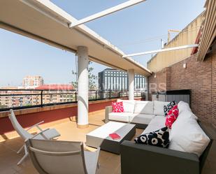 Terrace of Attic to rent in  Valencia Capital  with Air Conditioner, Heating and Terrace