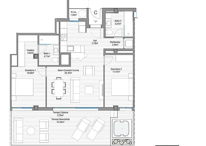 Apartament amb ascensor en venda a Los Boliches, imagen 22