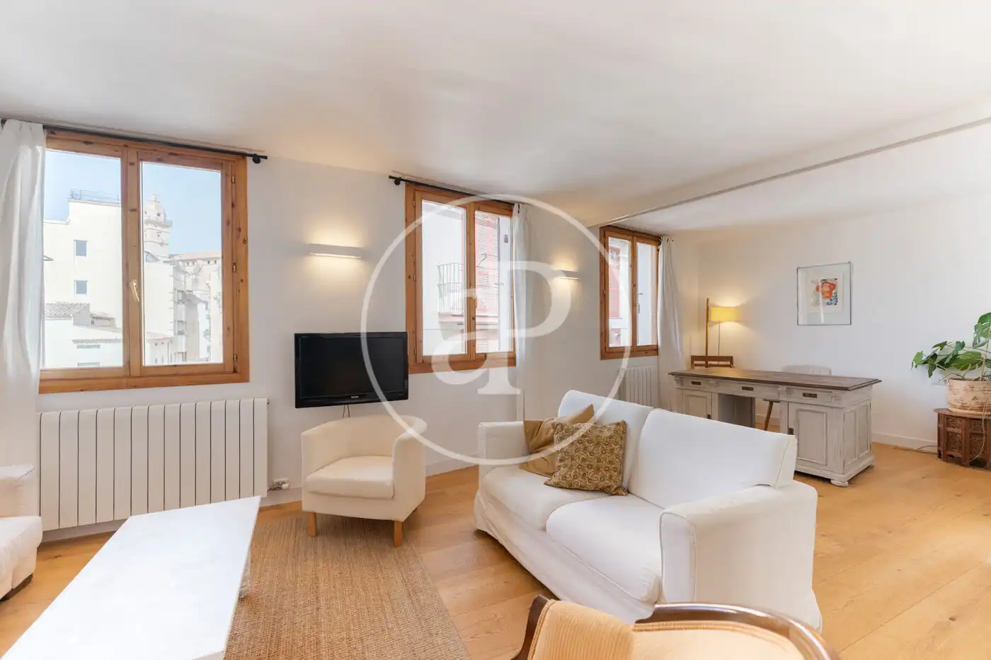 Sala de estar de Piso de alquiler en  Palma de Mallorca con Aire acondicionado y Calefacción