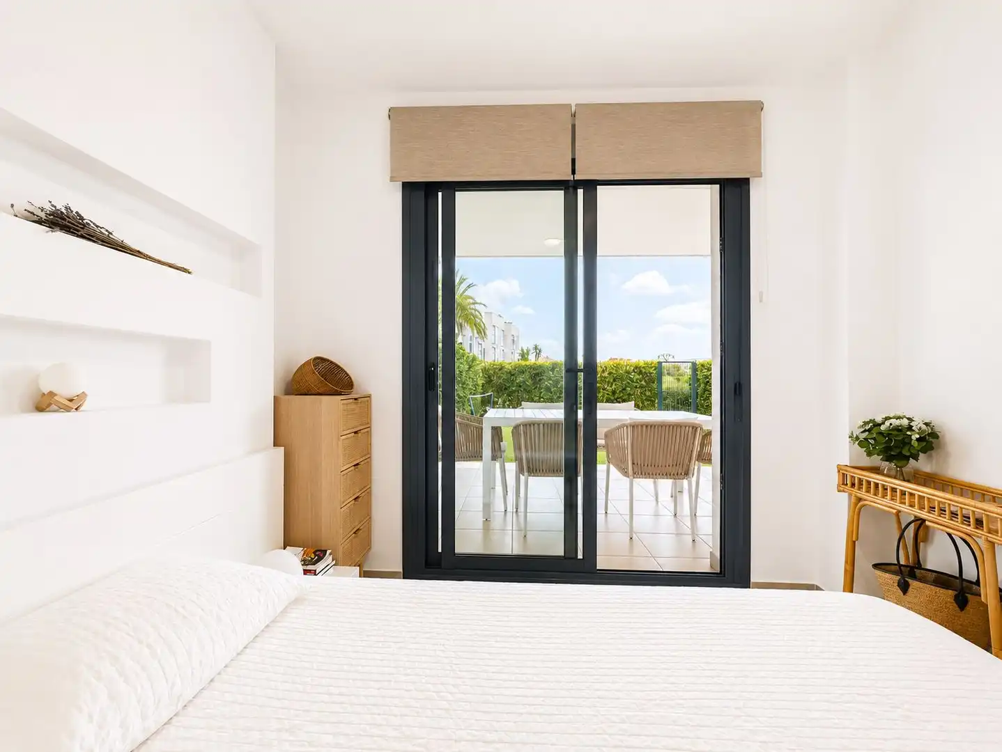 Bedroom of Apartments for rent in Jávea / Xàbia  with Air Conditioner, Private garden and Terrace