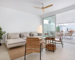 Living room of Flat for sale in Ses Salines  with Air Conditioner, Terrace and Swimming Pool