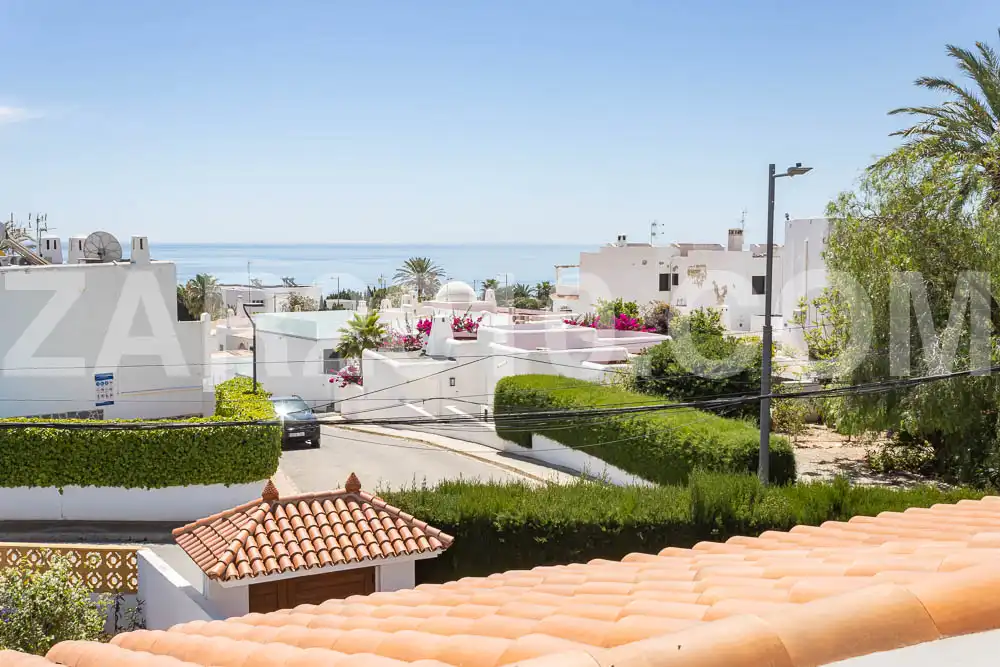 Vista exterior de Casa o chalet en venta en Mojácar con Aire acondicionado, Jardín privado y Parquet