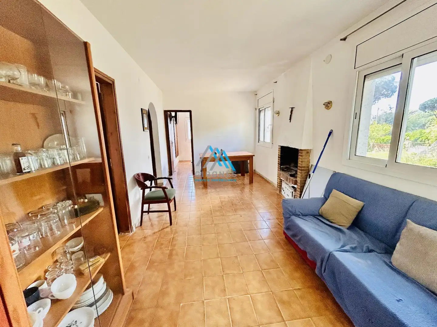 Sala d'estar de Casa o xalet en venda en Santa Cristina d'Aro