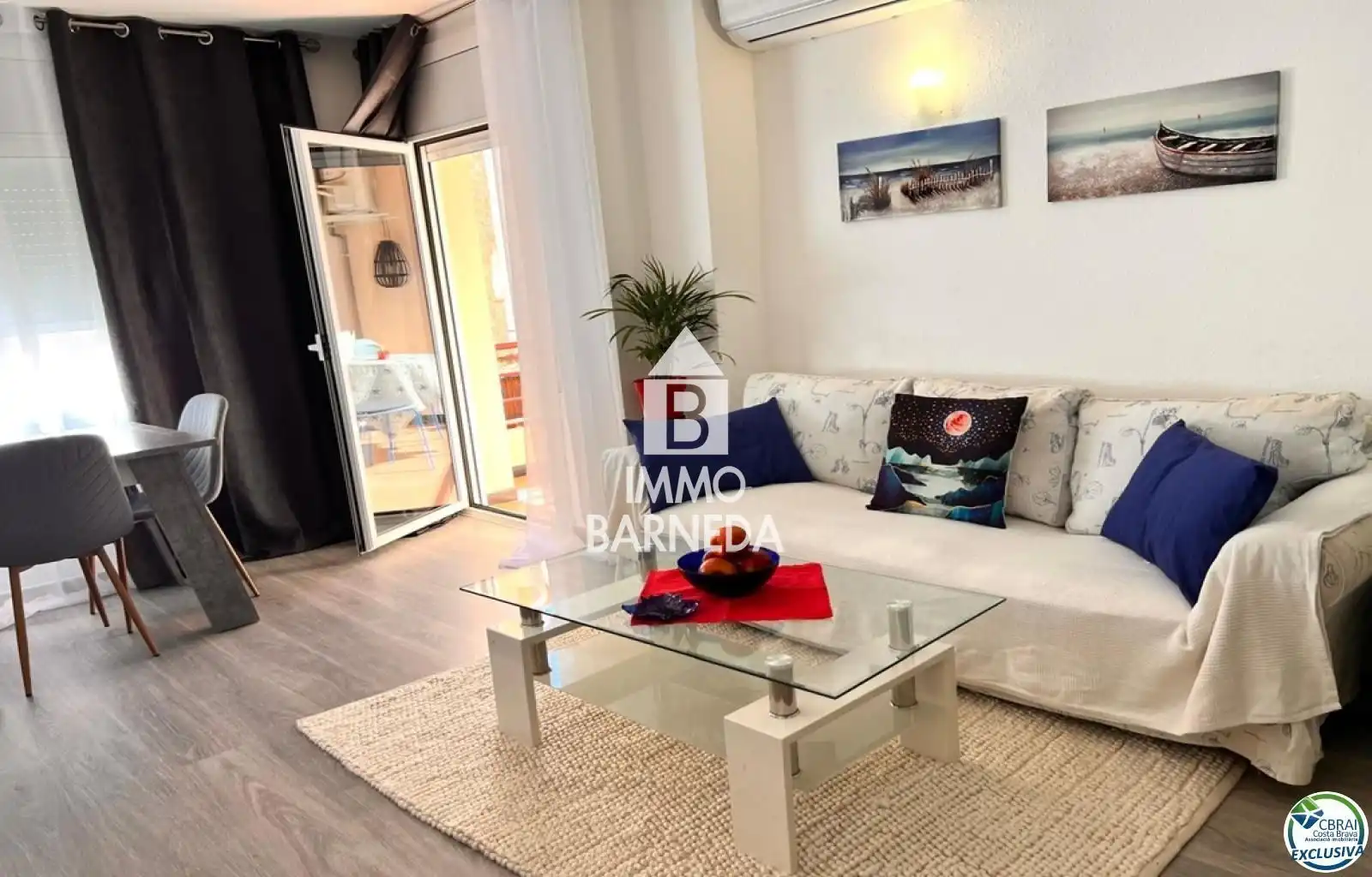 Sala de estar de Piso en venta en Empuriabrava con Aire acondicionado, Calefacción y Terraza