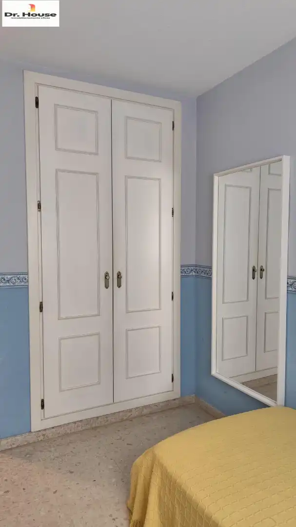 Schlafzimmer von Wohnung zur Miete in Málaga mit Terrasse, Möbliert und Ofen