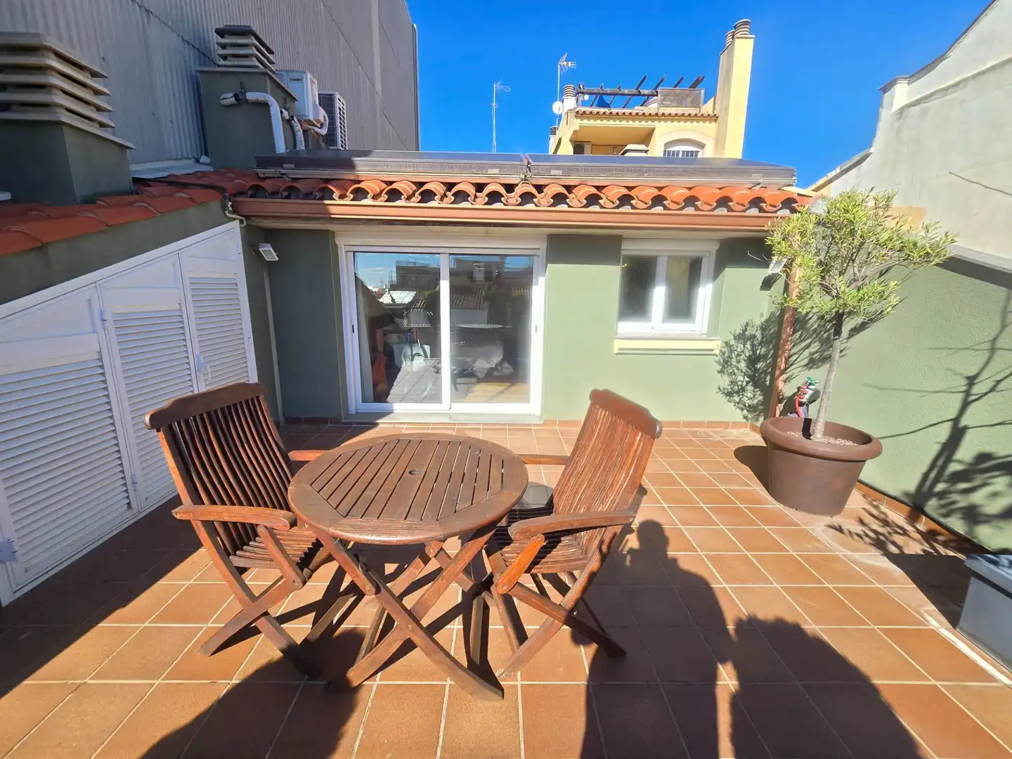Terrace of Duplexes for rent in El Masnou  with Air Conditioner, Heating and Private garden