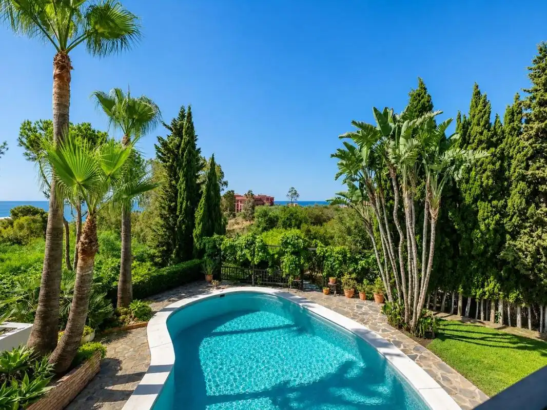 Jardín de Casa o chalet en venta en Benalmádena con Aire acondicionado, Calefacción y Jardín privado