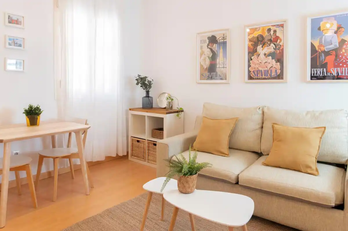 Living room of Flat for rent in Retiro