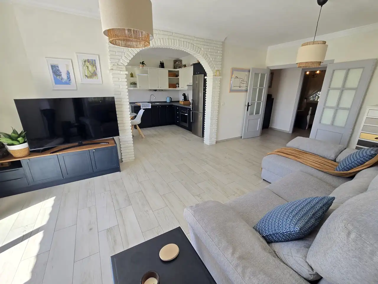 Sala de estar de Casa o chalet en venta en Alcaucín con Aire acondicionado y Piscina
