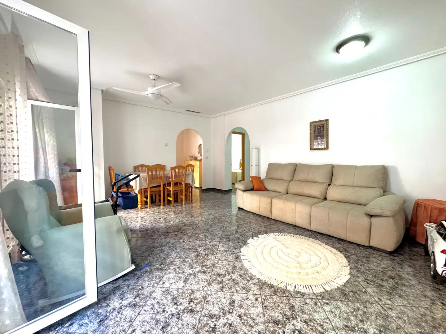Sala de estar de Piso en venta en San Pedro del Pinatar con Aire acondicionado, Amueblado y Horno