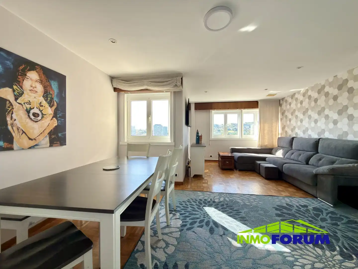 Wohnzimmer von Wohnung zum Verkauf in A Coruña Capital  mit Heizung, Abstellraum und Möbliert