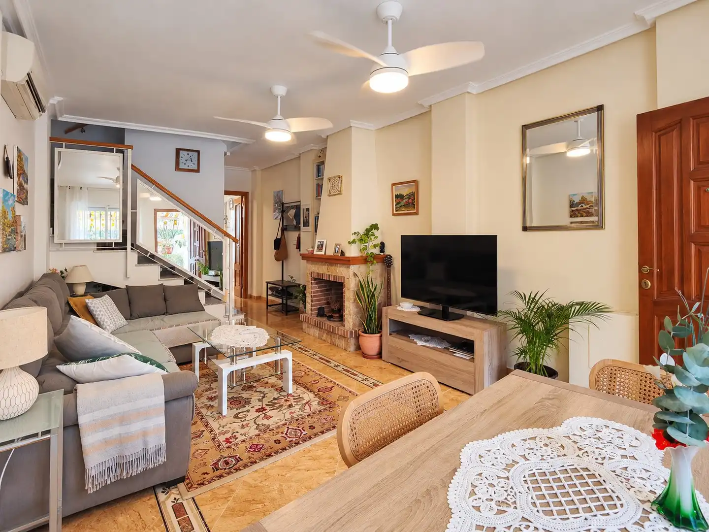 Sala d'estar de Casa adosada en venda en Orihuela Costa