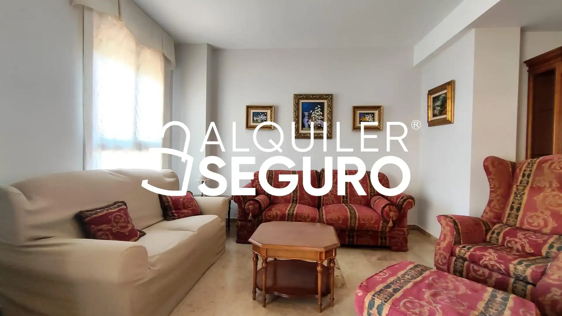 Living room of Flat for rent in Torrent  with Air Conditioner, Terrace and Storage room