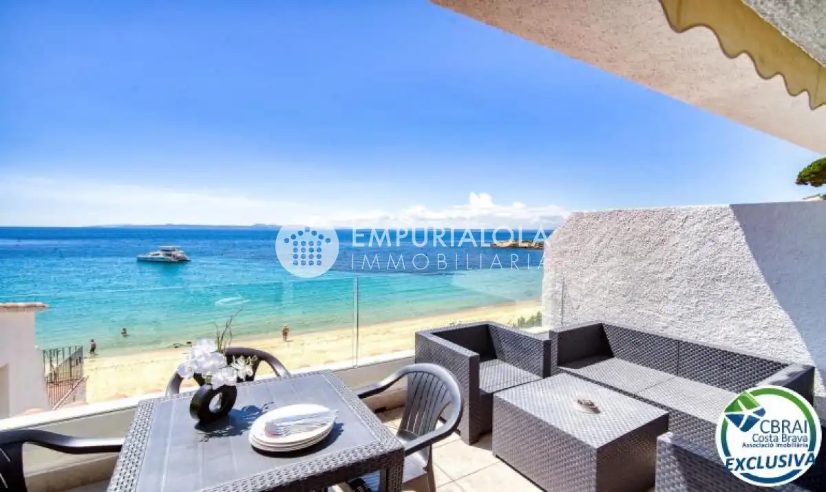 Terraza de Apartamento en venta en Roses con Aire acondicionado, Calefacción y Amueblado