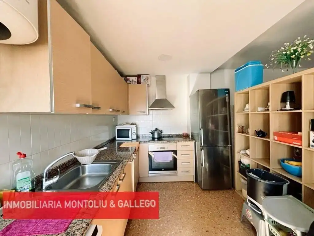 Kitchen of Flat for sale in Almazora / Almassora  with Terrace, Furnished and Balcony