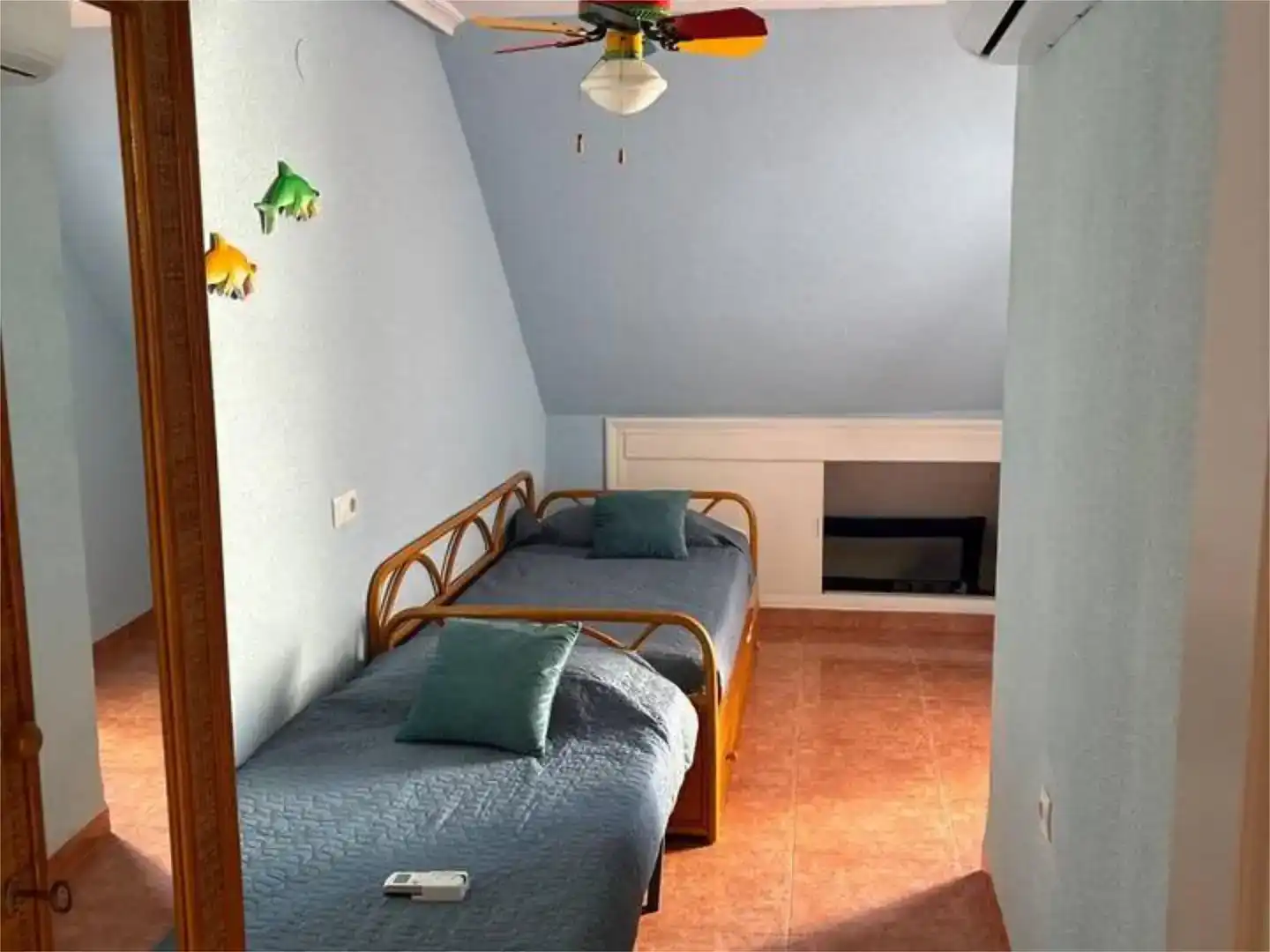 Schlafzimmer von Wohnung zur Miete in Pilar de la Horadada mit Klimaanlage und Balkon
