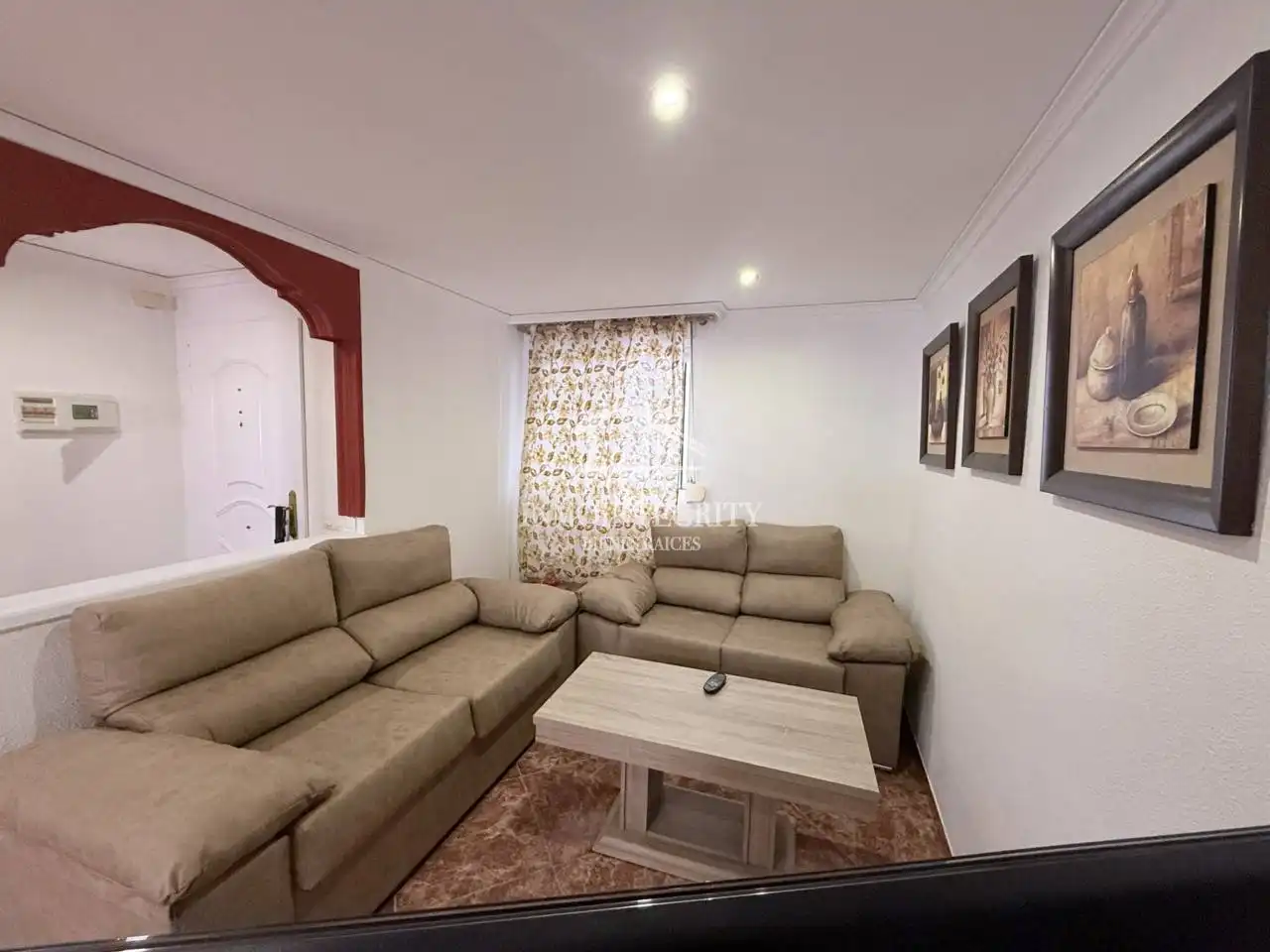 Sala d'estar de Apartament en venda en Oropesa del Mar / Orpesa amb Aire condicionat, Terrassa i Moblat