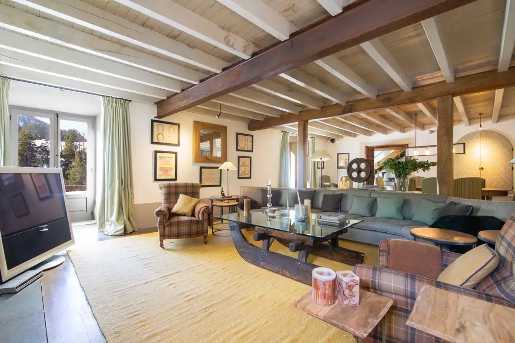 Sala d'estar de Casa o xalet en venda en Naut Aran amb Calefacció, Jardí privat i Parquet