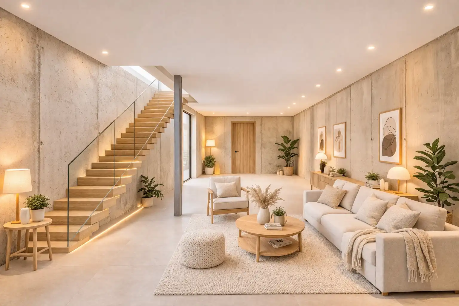 Sala d'estar de Casa o xalet en venda en La Oliva amb Aire condicionat, Jardí privat i Terrassa