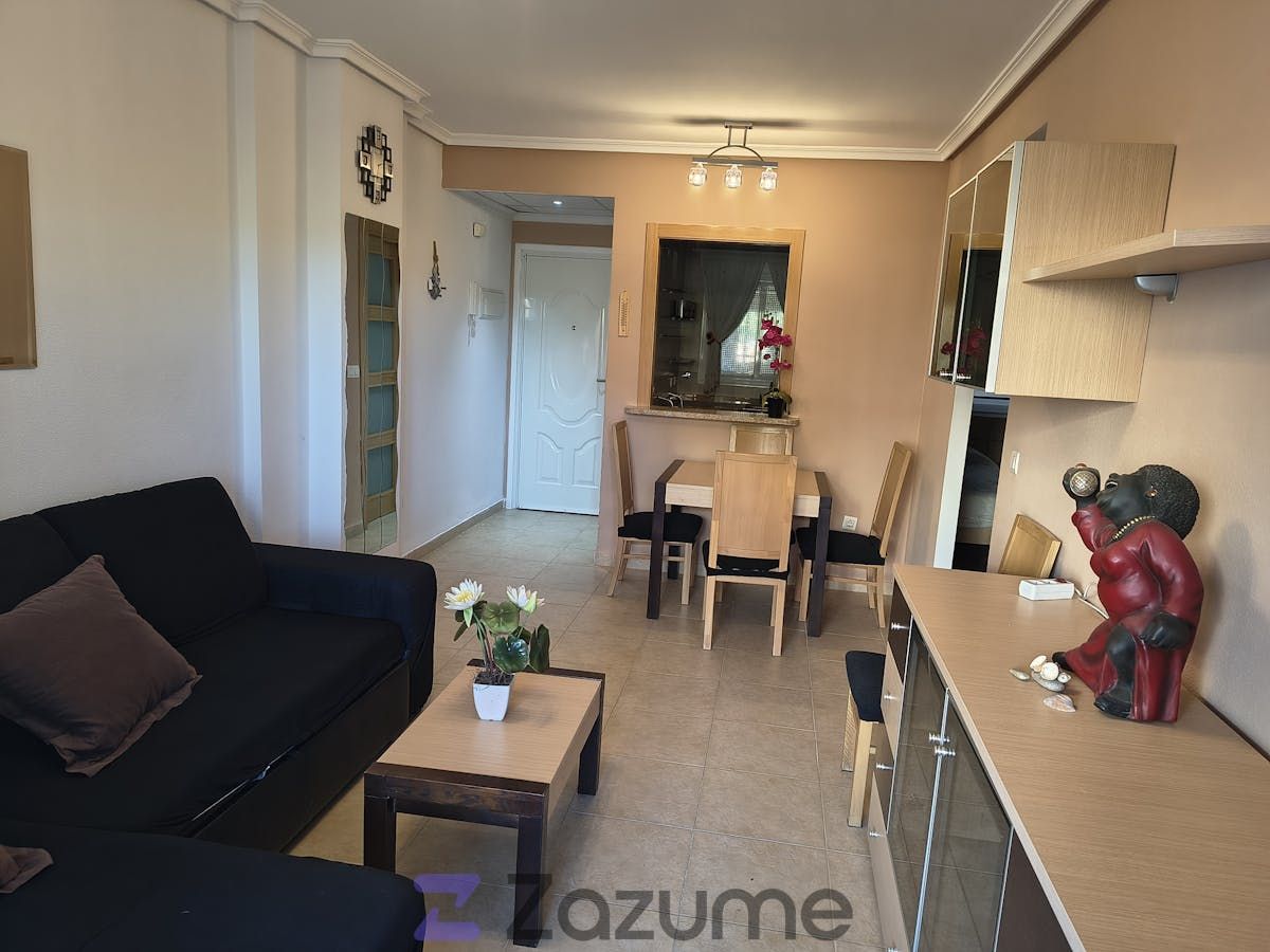Living room of Flat to rent in Oropesa del Mar / Orpesa  with Air Conditioner, Private garden and Terrace