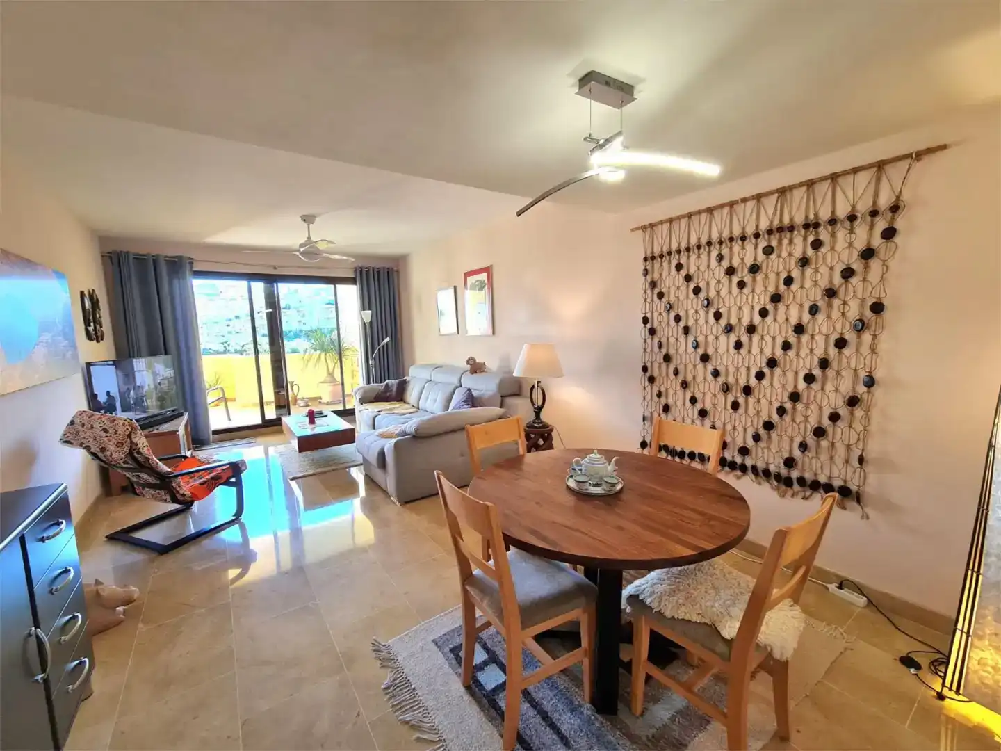 Dining room of Flat for sale in Manilva  with Air Conditioner and Swimming Pool