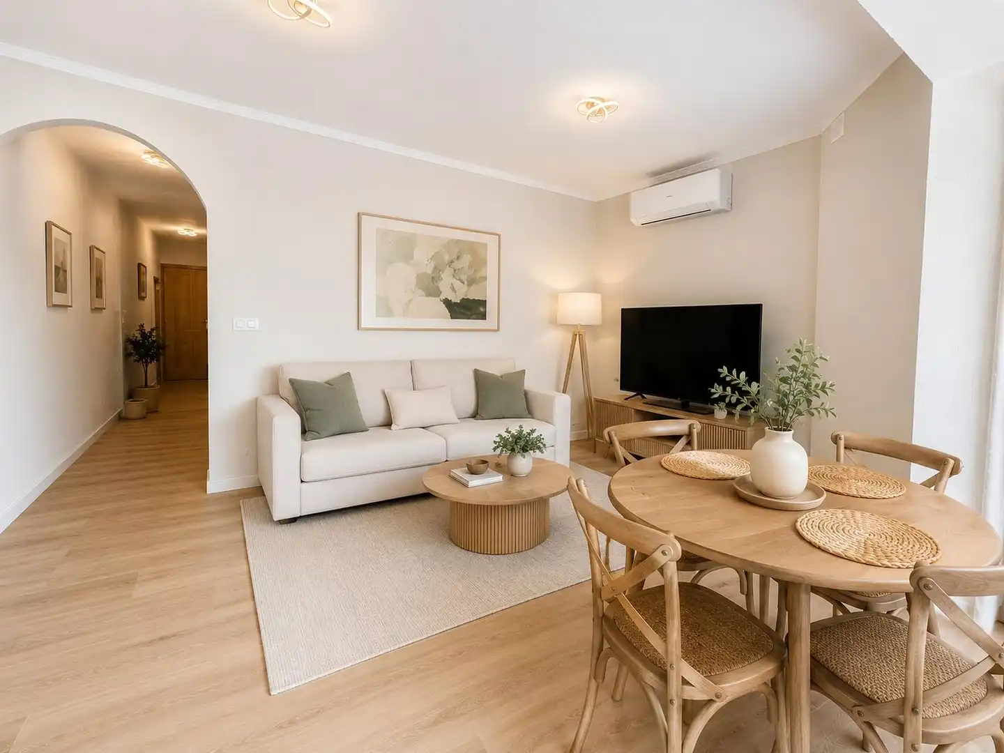 Living room of Flat for sale in El Campello  with Air Conditioner, Heating and Private garden