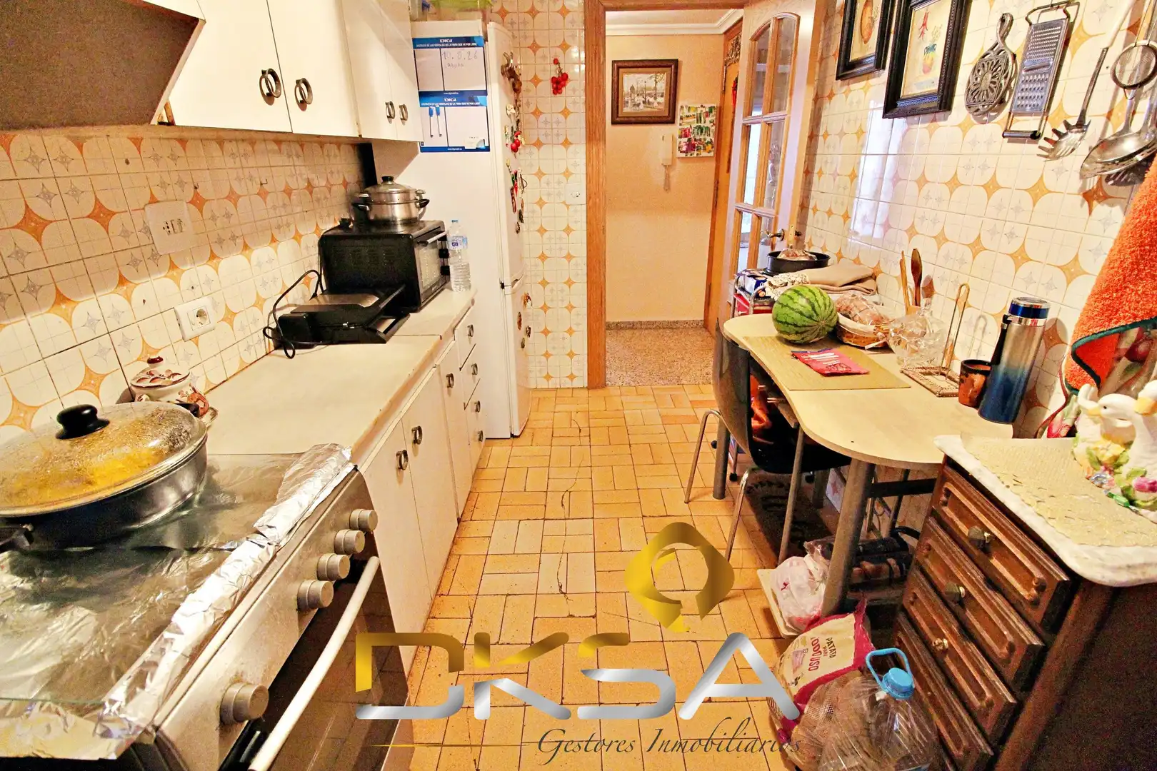 Cocina de Piso en venta en Castellón de la Plana / Castelló de la Plana con Terraza, Amueblado y Balcón