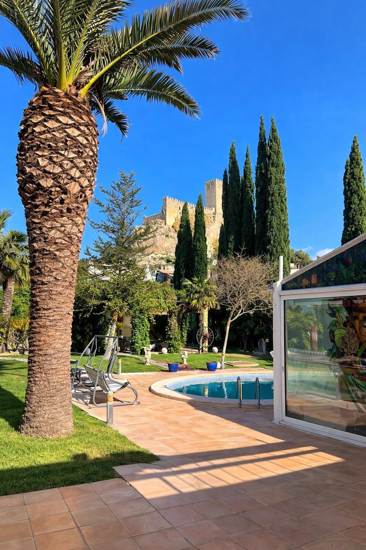 Jardí de Casa o xalet en venda en Almansa amb Calefacció, Terrassa i Piscina