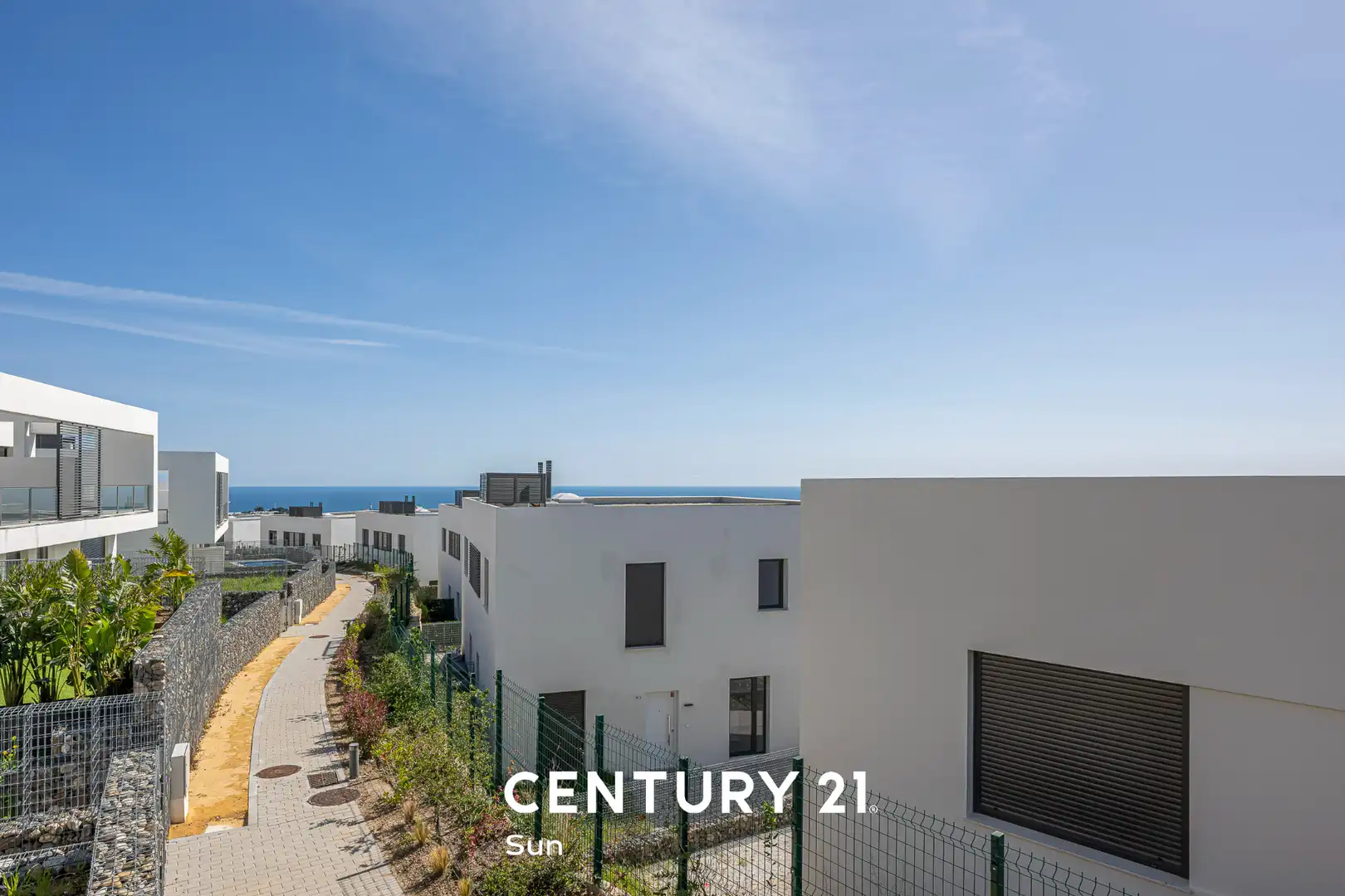 Vista exterior de Casa adosada en venta en Mijas con Aire acondicionado, Calefacción y Jardín privado