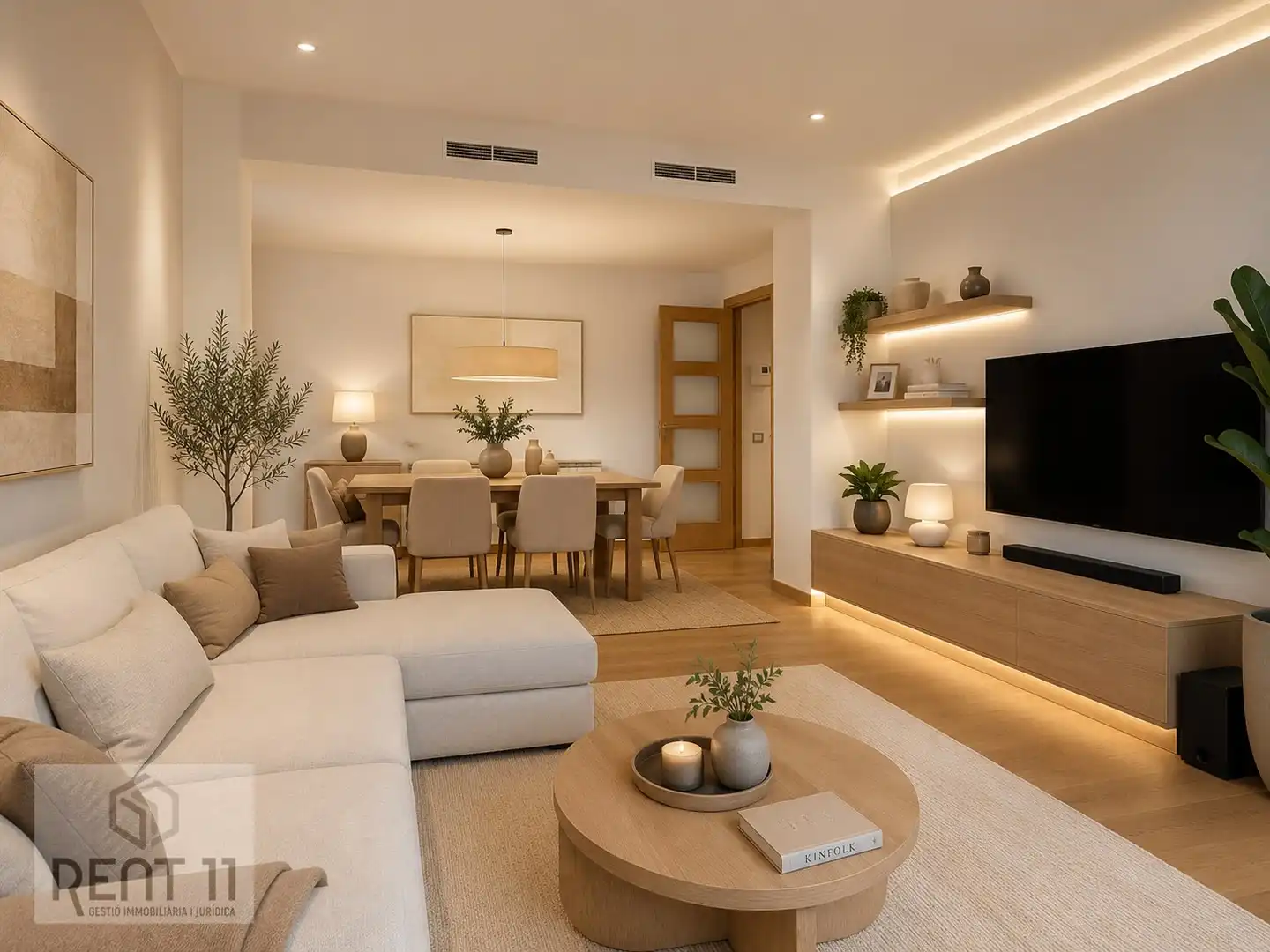 Living room of Flat for sale in Girona  with Air Conditioner, Heating and Terrace