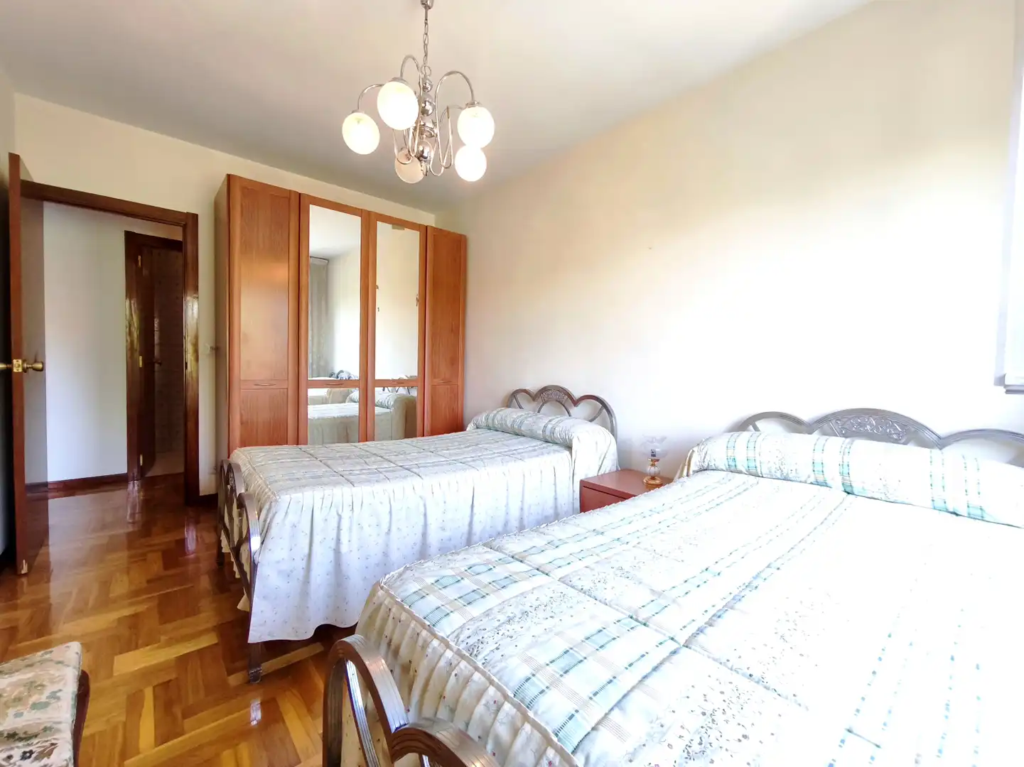 Bedroom of Flat for sale in  Logroño  with Heating, Parquet flooring and Terrace