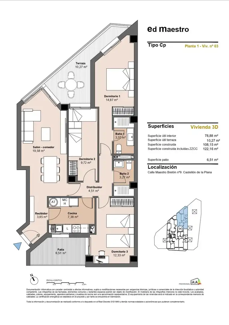 Appartement avec terrasse à vendre à Sur, imagen 4