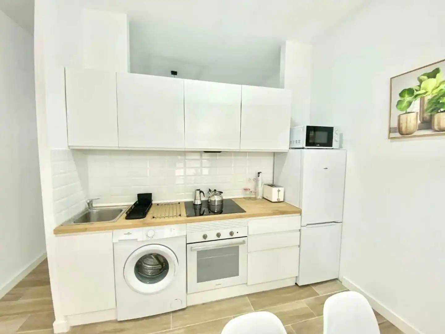 Küche von Wohnung zur Miete in Madrid mit Klimaanlage, Heizung und Möbliert