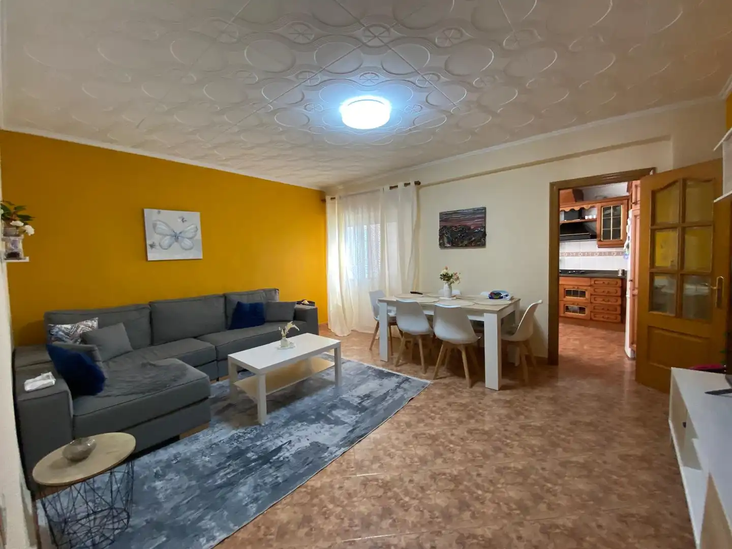 Wohnzimmer von Wohnung zum Verkauf in Ròtova mit Klimaanlage, Abstellraum und Ofen