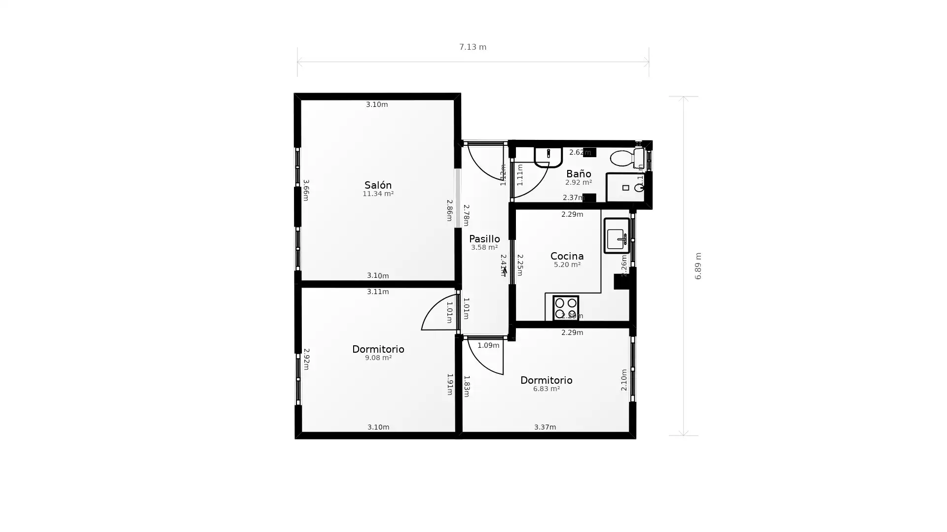 Wohnung zur Miete in Barrio de Benicalap