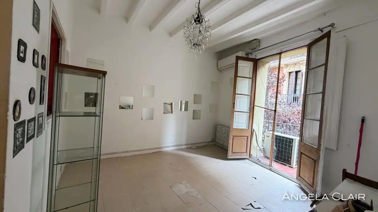 Sala de estar de Piso en venta en Barcelona con Calefacción