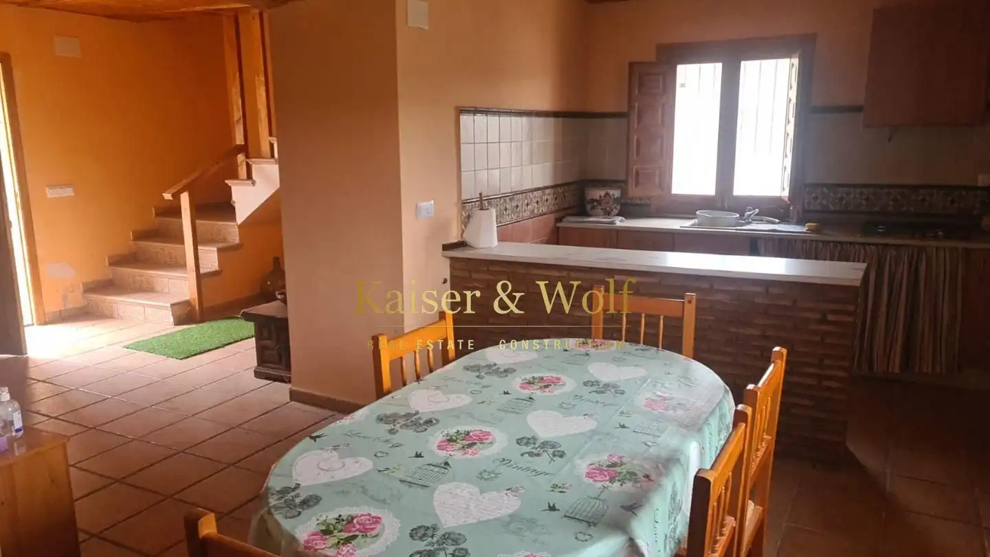 Cocina de Finca rústica en venta en Onil con Jardín privado