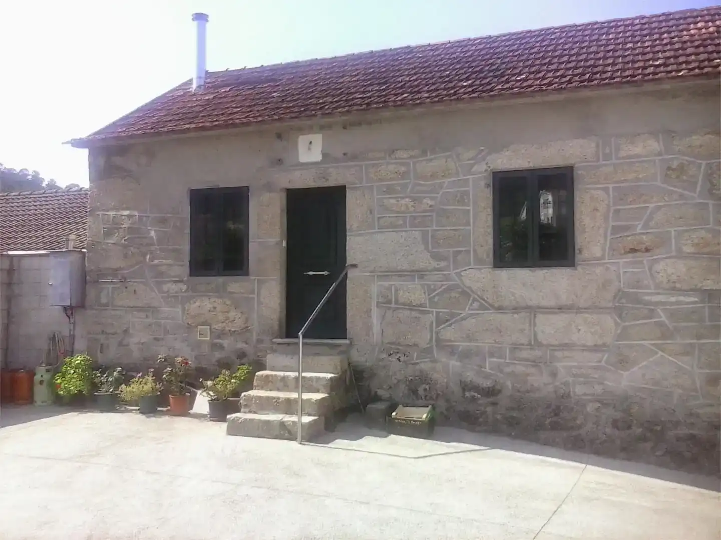 Vista exterior de Piso en venta en Meaño con Jardín privado, Trastero y Amueblado