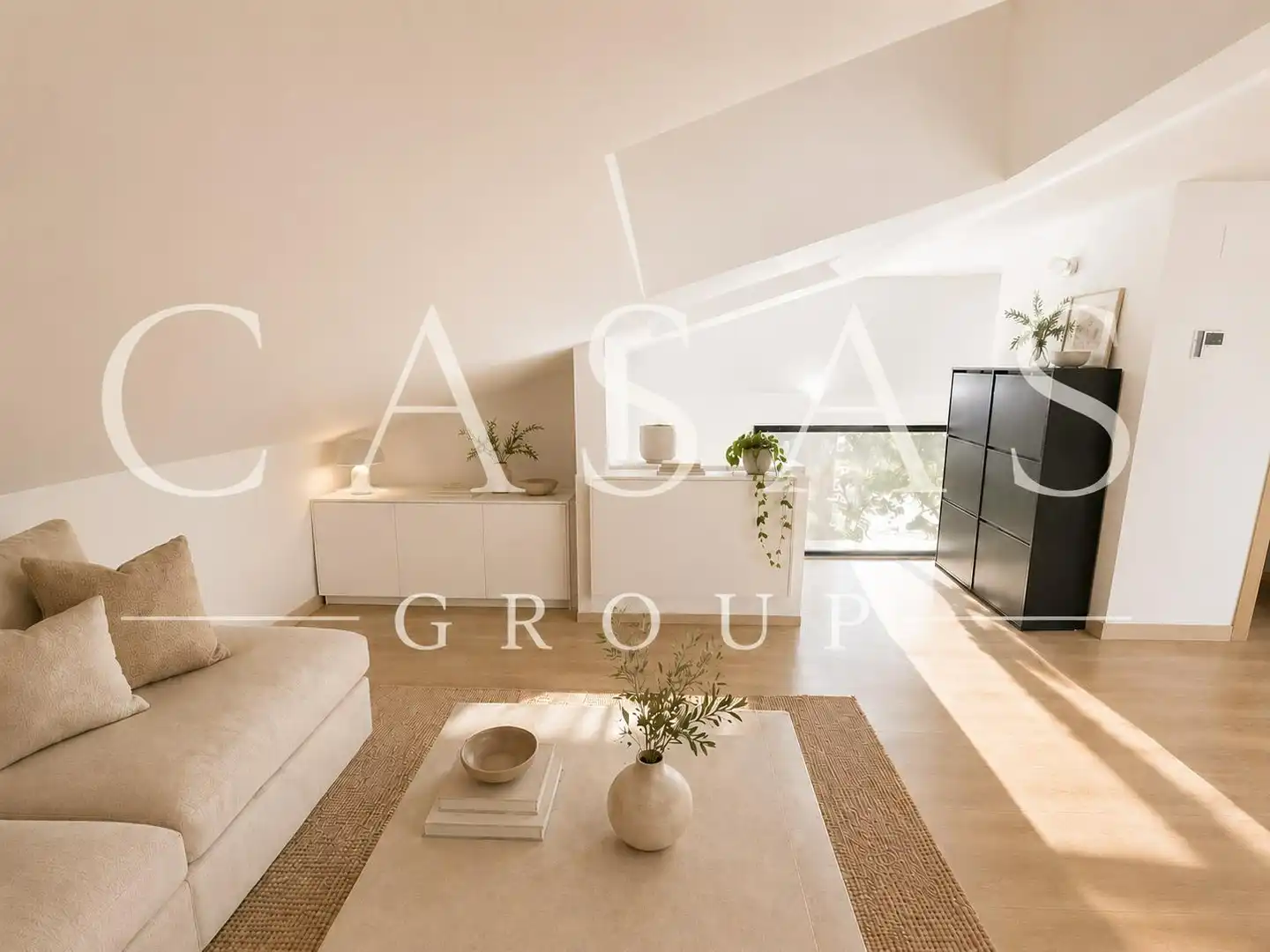 Sala de estar de Casa o chalet de alquiler en Esplugues de Llobregat con Aire acondicionado, Piscina y Amueblado