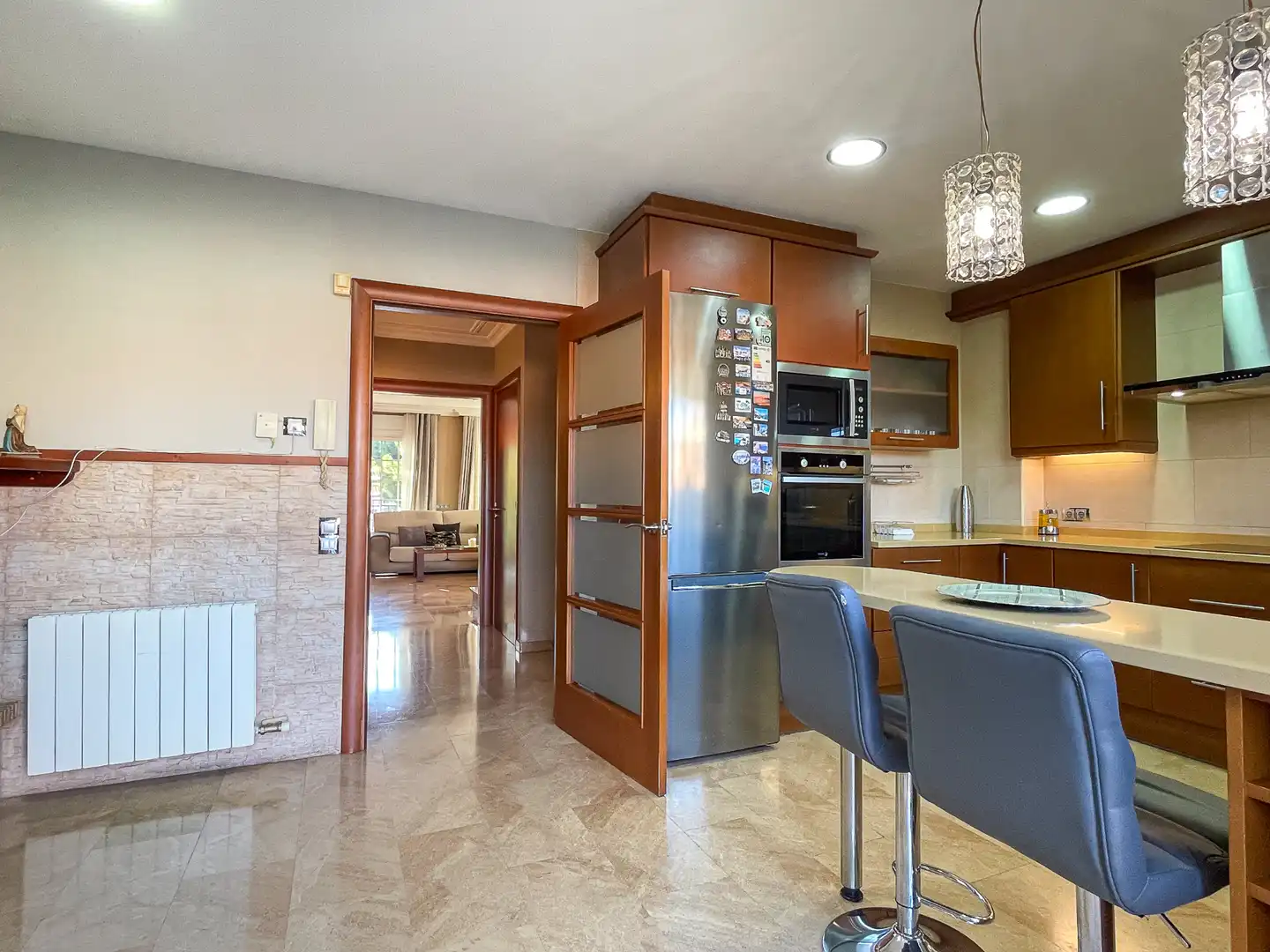 Cocina de Casa adosada en venta en Mataró con Aire acondicionado, Calefacción y Jardín privado