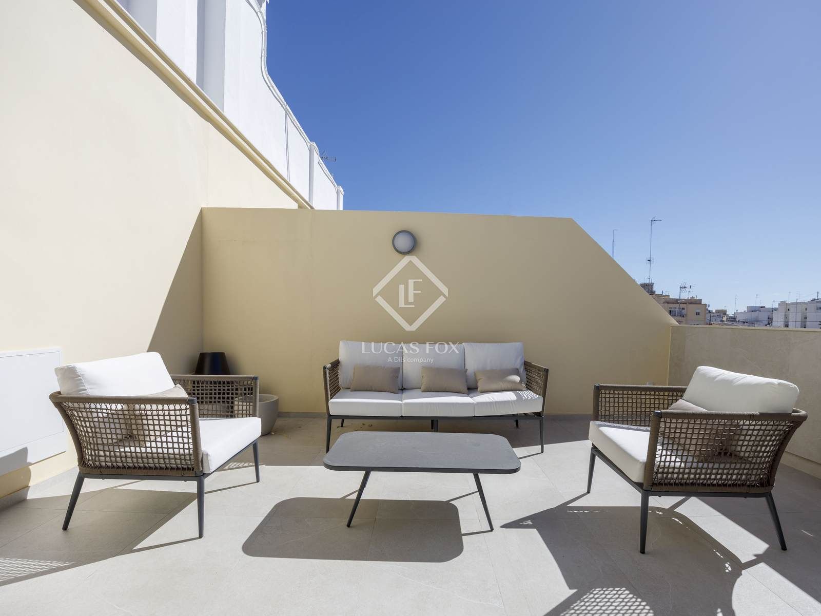 Terrassa de Àtic de lloguer en  Valencia Capital amb Aire condicionat, Parquet i Terrassa