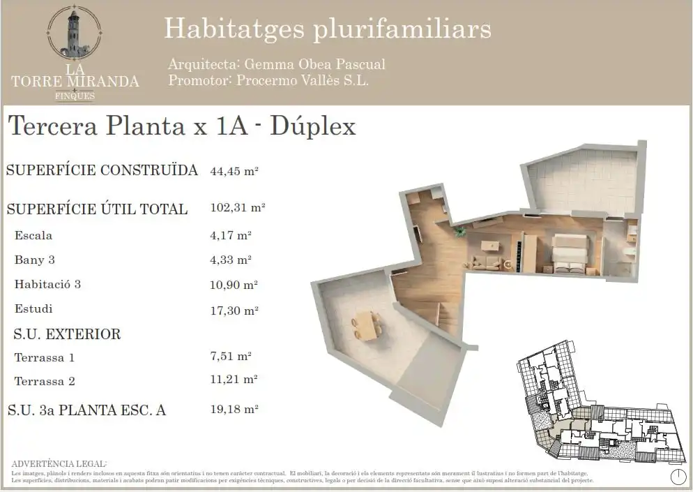 Dúplex d'obra nova amb terrassa en venda a Carrer Montseny 19, imagen 2