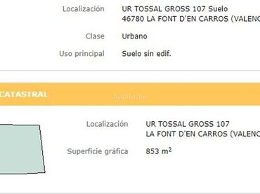 Residential land for sale in Urb Tossal Gros d'en Carr 107